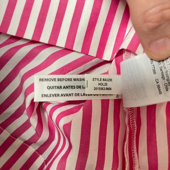 NEW J. Crew Smocked-cuff popover top in stripe
Item AU295 - Picture 7 of 7